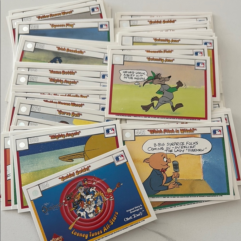 1990 Warner Bros. Looney Tunes Trading Cards - Multicolor
